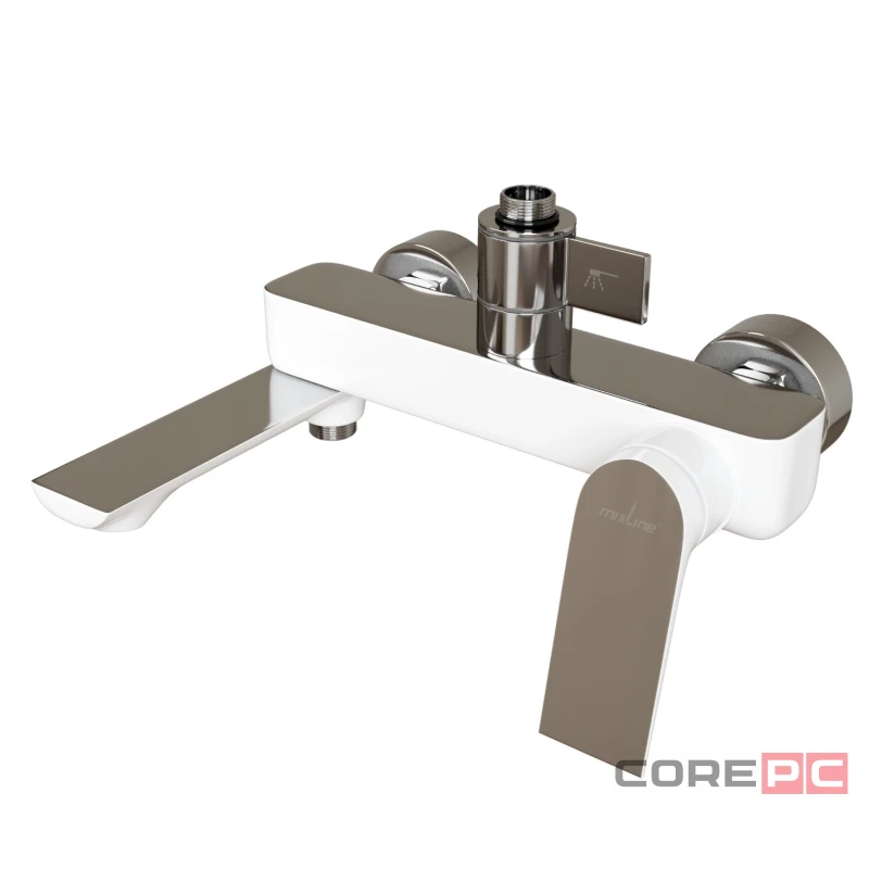 Душевая система MIXLINE 35к МЛ41-06(ML41-06)Кристаллизлив лейка 3 поз.+лейкаТроп. душбелый/ХРОМ
