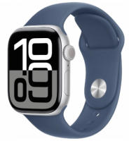 Apple Watch Series 10 42mm Silver Aluminum Case with Denim Sport Band (M/L)