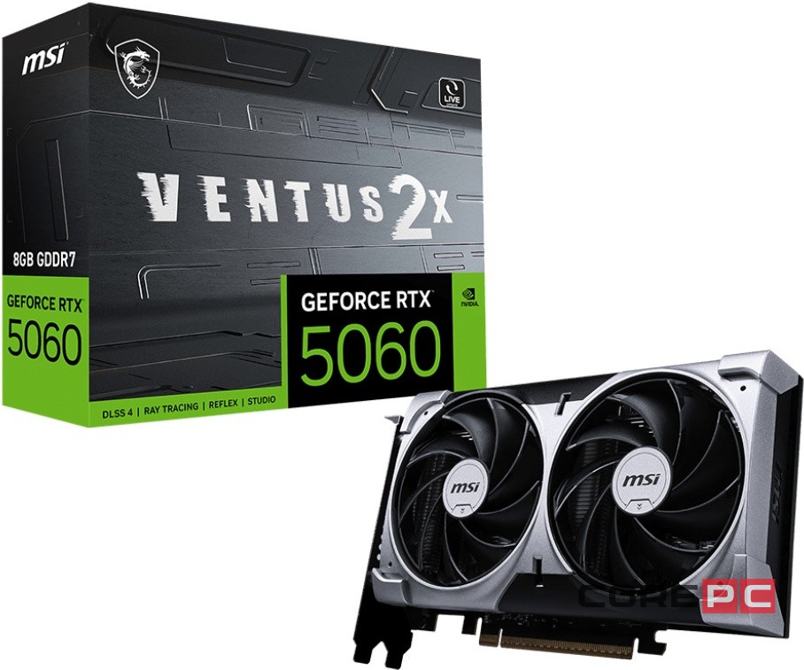 Видеокарта MSI (G5060-8V2) GeForce RTX 5060 8GB VENTUS 2X