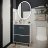 Тумба для ванной Байкал-75  под раковину Квадро-75 (Sanita Luxe) (ПВХ)