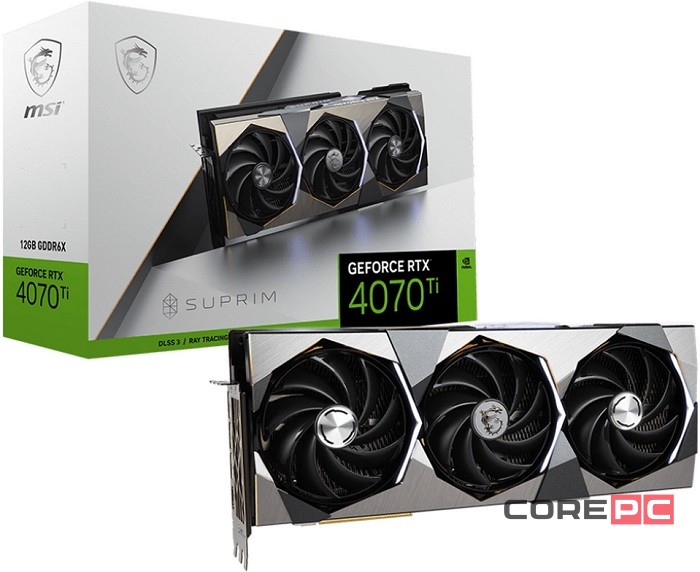 Видеокарта MSI (RTX 4070 Ti SUPRIM X 12G) GeForce RTX 4070 Ti 12Gb SUPRIM X