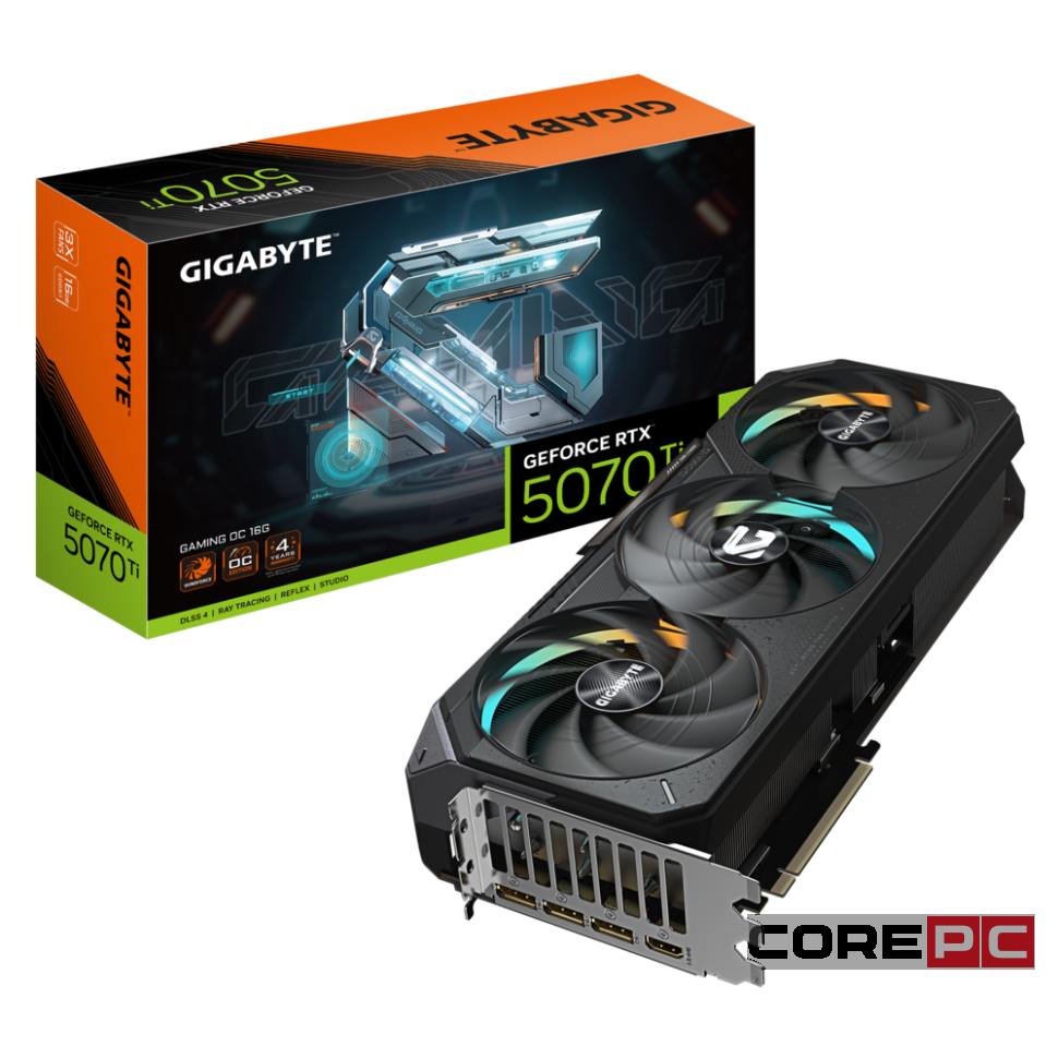 Видеокарта Gigabyte (GV-N507TGAMING OC-16GD) GeForce RTX 5070 Ti 16GB GAMING OC