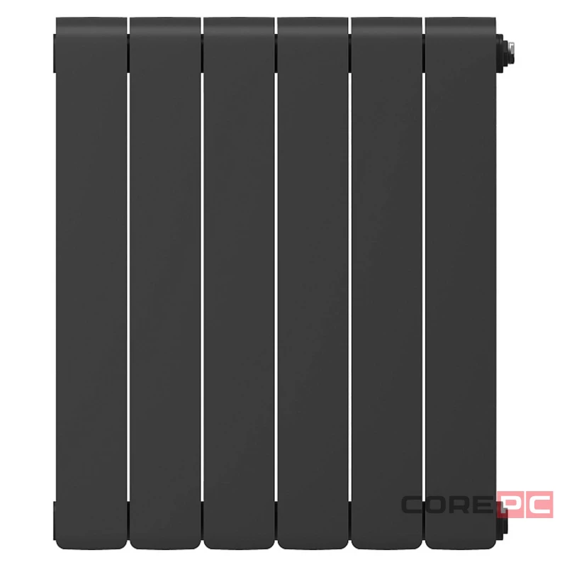 Радиатор биметаллический ROYAL THERMO Eclipse Черный 500х90  6 секций