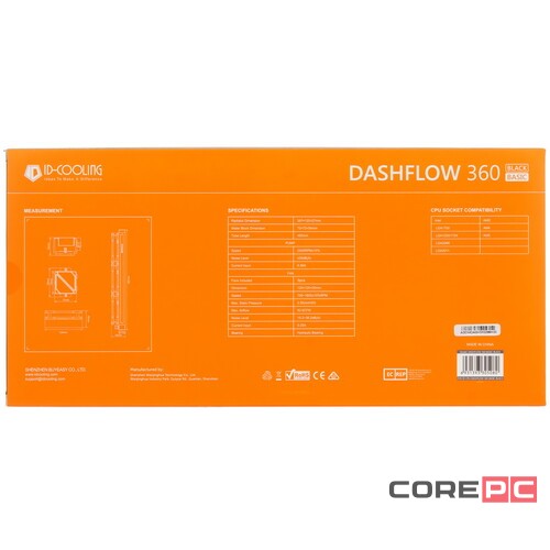 Система жидкостного охлаждения для процессора ID-COOLING DASHFLOW 360 BASIC BLACK