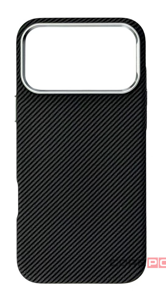 Накладка для i-Phone 17 Pro Max J-Case Carbon Fiber черный