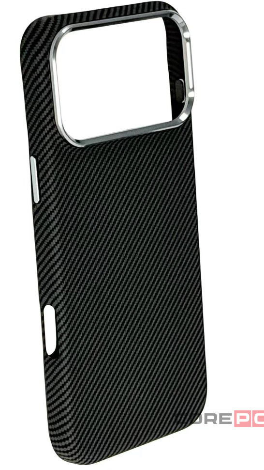 Накладка для i-Phone 17 Pro Max J-Case Carbon Fiber черный