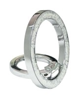 Магнитный держатель-кольцо для i-Phone Keephone Magglitter Dazzling серебристый