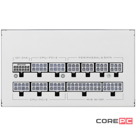 Блок питания Lian Li 850W SX0850P White (G9P.SX0850P.W000.RU) 16 Pin (PCIe 5.1 Connector Cable Details)