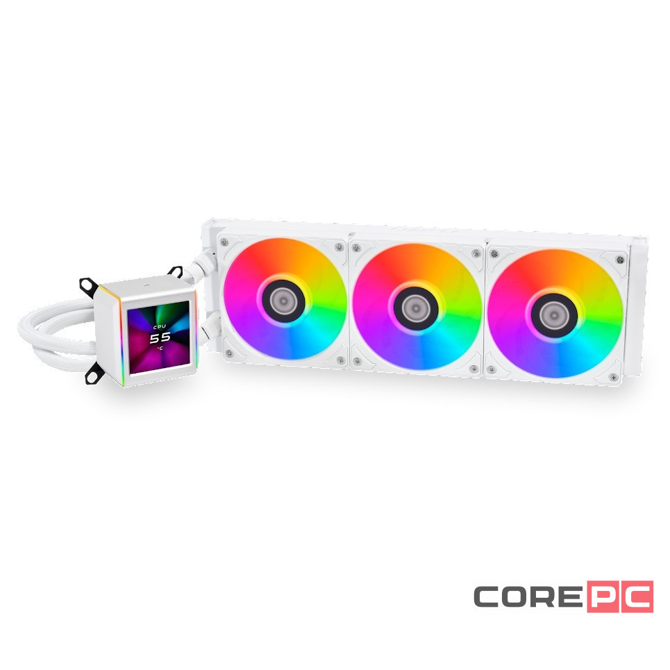 Система жидкостного охлаждения для процессора Lian Li GA II LCD 360 ARGB White (GA2ALCD36W) (G89.GA2ALCD36W.R0)