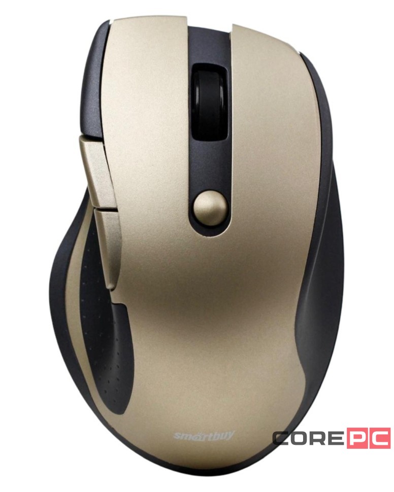 Мышь беспроводная Smartbuy 508AG USB/DPI 800-1200-1600/6 кнопок/1AA золотая (SBM-508AG-GD)