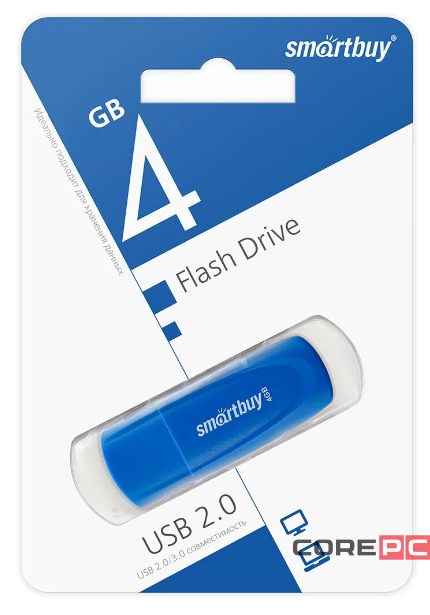 USB флеш накопитель Smartbuy 4GB Scout (SB004GB2SCB) синий