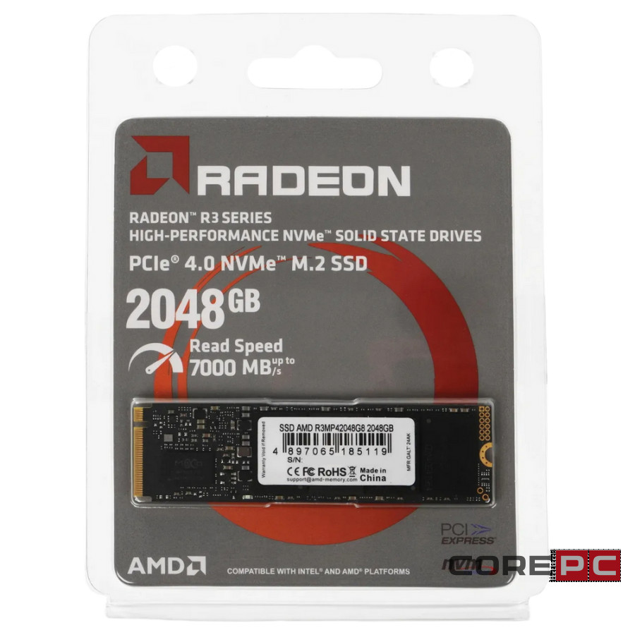 Твердотельный накопитель 2048 Gb AMD Radeon R3 Series (R3MP42048G8)
