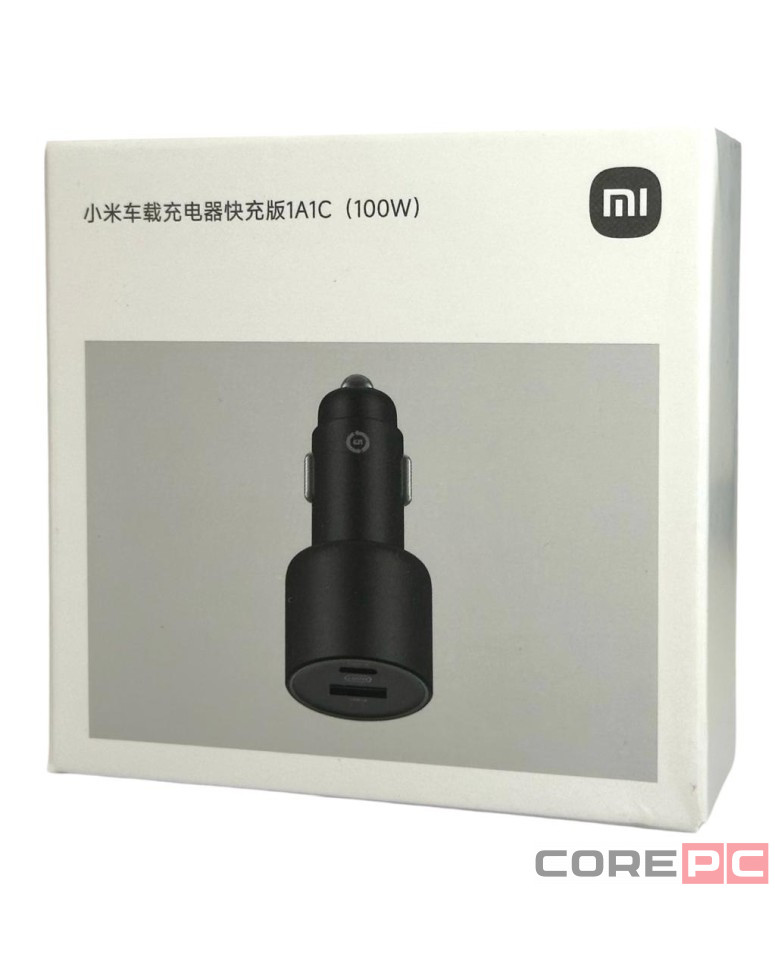 Автомобильное зар. устр. Xiaomi Xiaomi Mi Car Charger 100W 1USB/1USB-C BHR4460CN/CC07ZM черное
