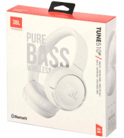 Стереонаушники Bluetooth Полноразмерные JBL T510BT BT5.0/450mAh/40ч белые