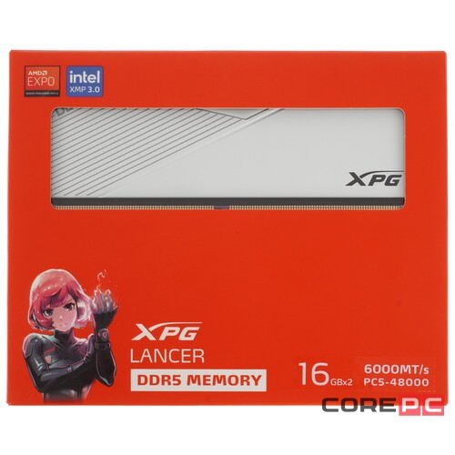 Оперативная память 32 Gb 6000 MHz ADATA XPG LANCER White (AX5U6000C3016G-DCLAWH)