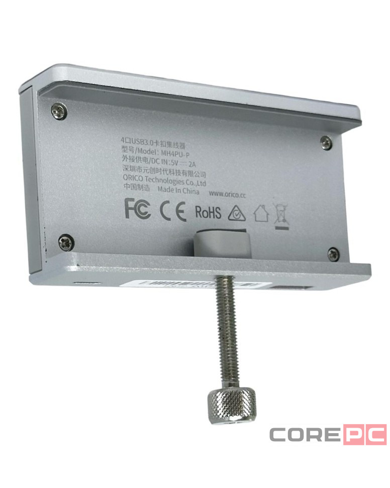 USB-хаб Orico MH4PU 4xUSB3.0 серебристый