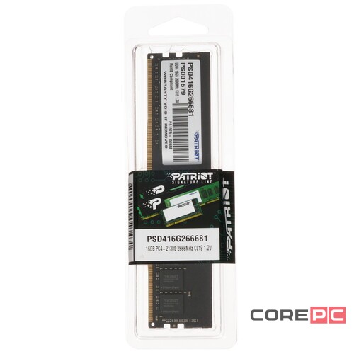 Оперативная память 16 Gb 2666 MHz PATRIOT (PSD416G266681S)