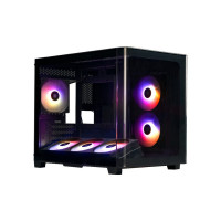 Компьютерный корпус XASTRA QR500M 6ARGB-FC-C6-UC Curve Glass ARGB Black (QR500M-1FA36A-1FA24A-1FC1)