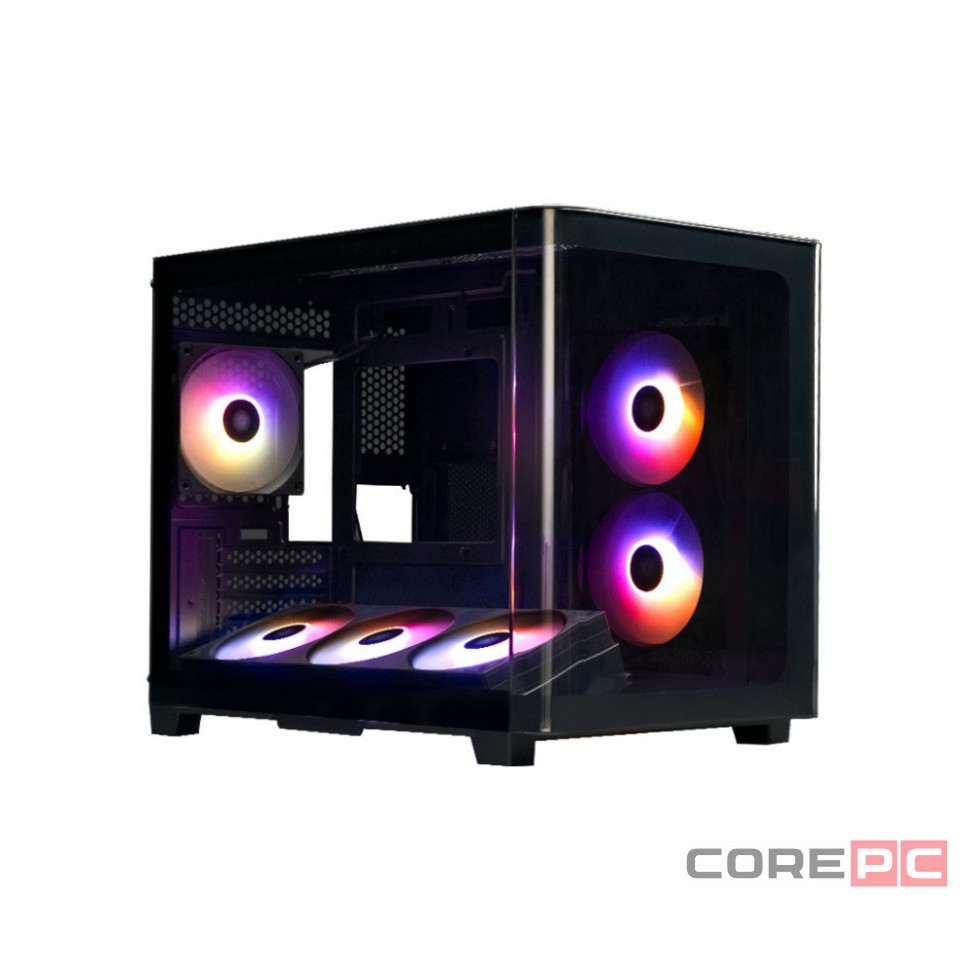 Компьютерный корпус XASTRA QR500M 6ARGB-FC-C6-UC Curve Glass ARGB Black (QR500M-1FA36A-1FA24A-1FC1)
