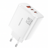 Сетевое зар. устр. Keephone CH-23121 GaN 1USB/2C 65W белое