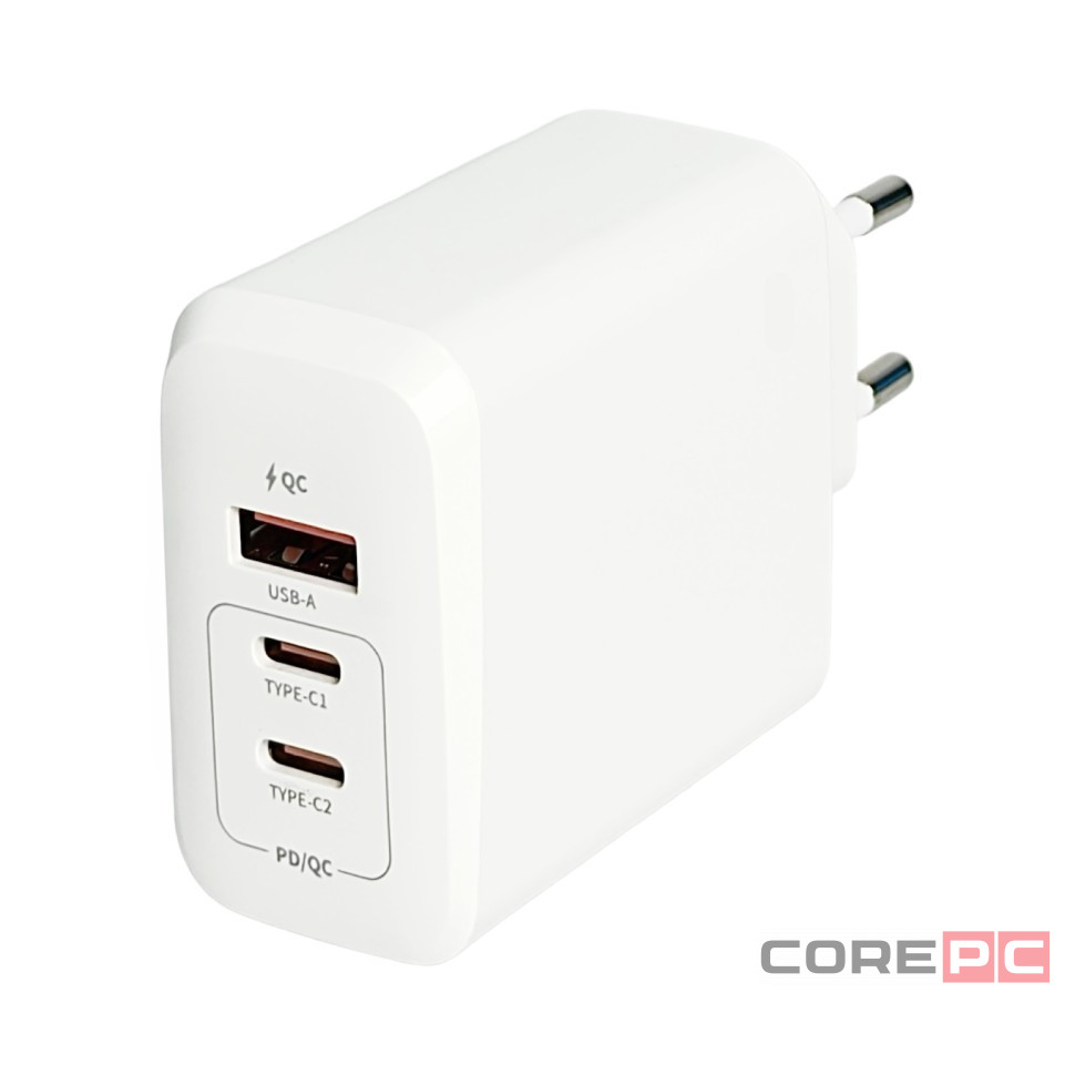Сетевое зар. устр. Keephone CH-23121 GaN 1USB/2C 65W белое