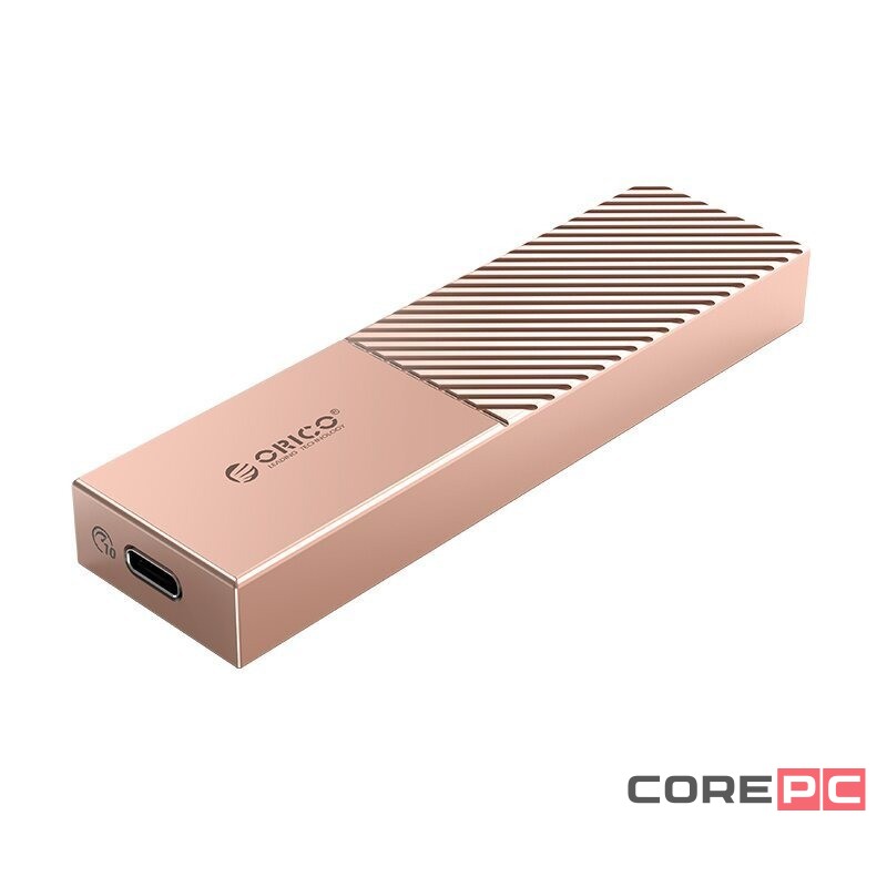 Внешний корпус для M2 NVMe/NGFF(SATA) Orico FV09C3 USB-C3.2 розовое-золото