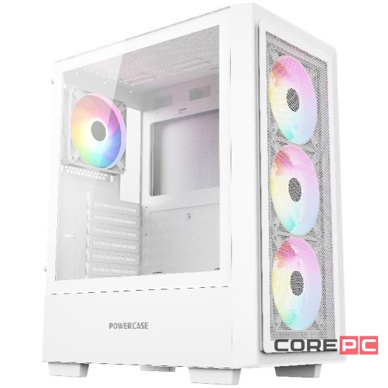 Компьютерный корпус Powercase Mistral AY4W ARGB TG White (CMAYW-A4)