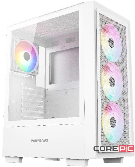 Компьютерный корпус Powercase Mistral AY4W ARGB TG White (CMAYW-A4)