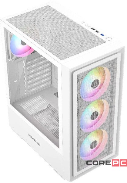 Компьютерный корпус Powercase Mistral AY4W ARGB TG White (CMAYW-A4)