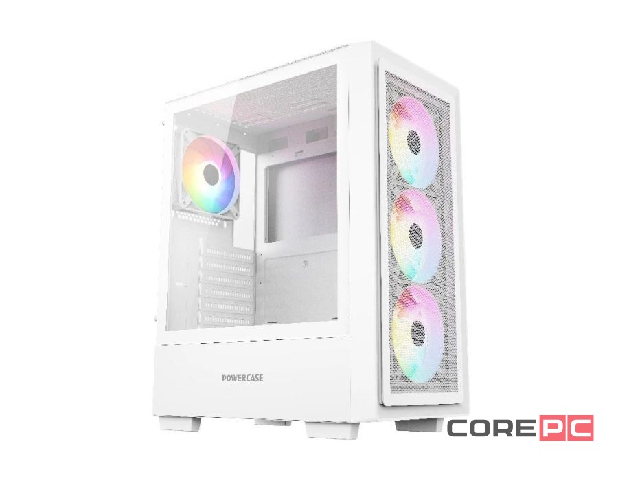 Компьютерный корпус Powercase Mistral AY4W ARGB TG White (CMAYW-A4)