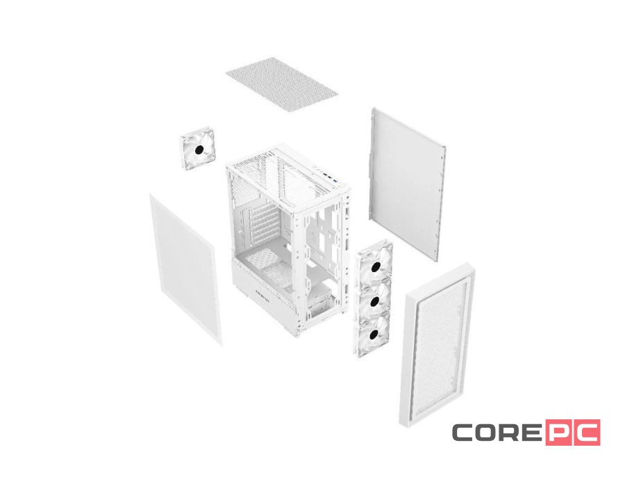 Компьютерный корпус Powercase Mistral AY4W ARGB TG White (CMAYW-A4)