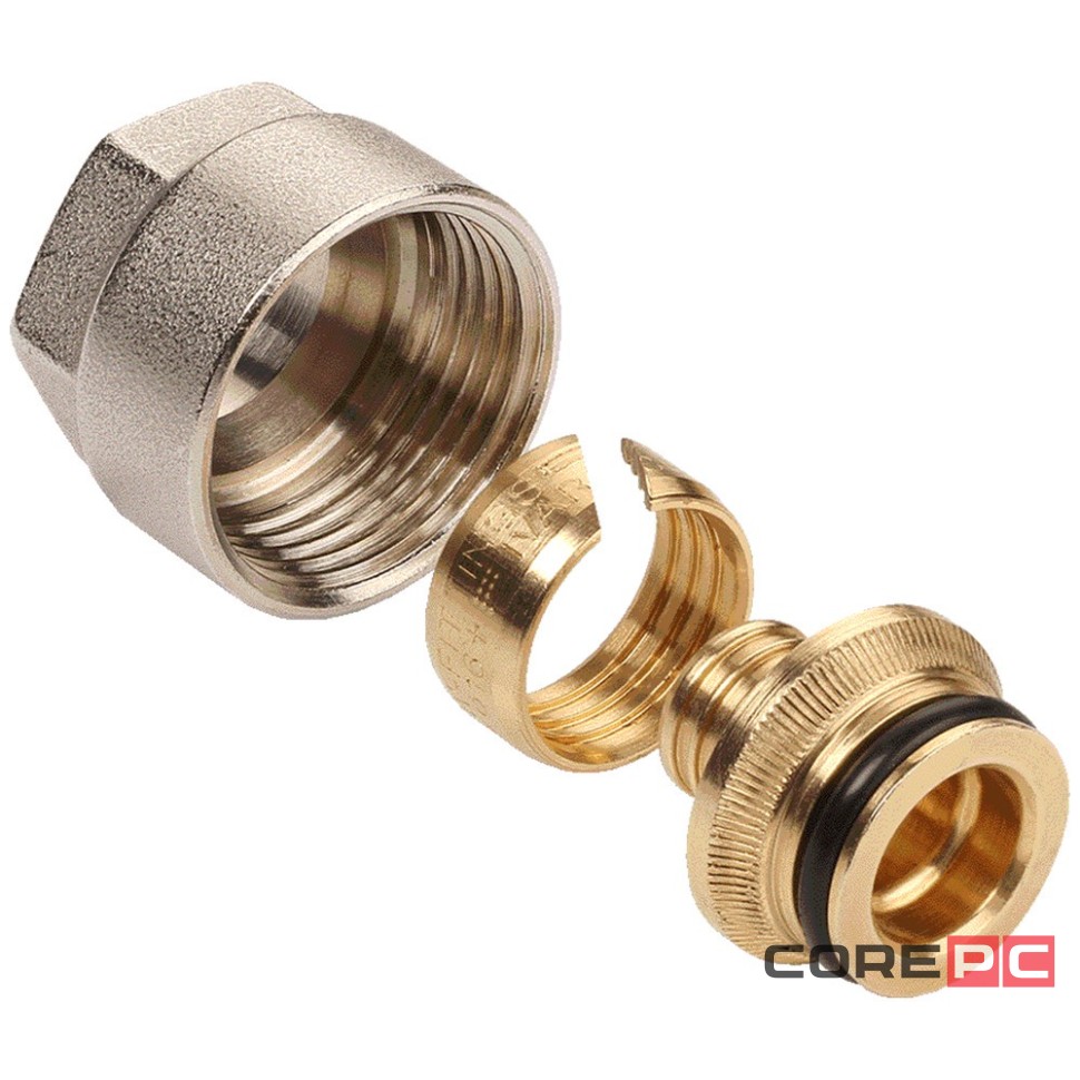 Фитинг AQUALINK коллекторный обжимной (евроконус) для полимерных труб 3/4quot;х20