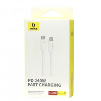 Кабель-зарядка Type-C на Type-C Baseus Superior Series2 240W 1м (P10365200211-02) белый