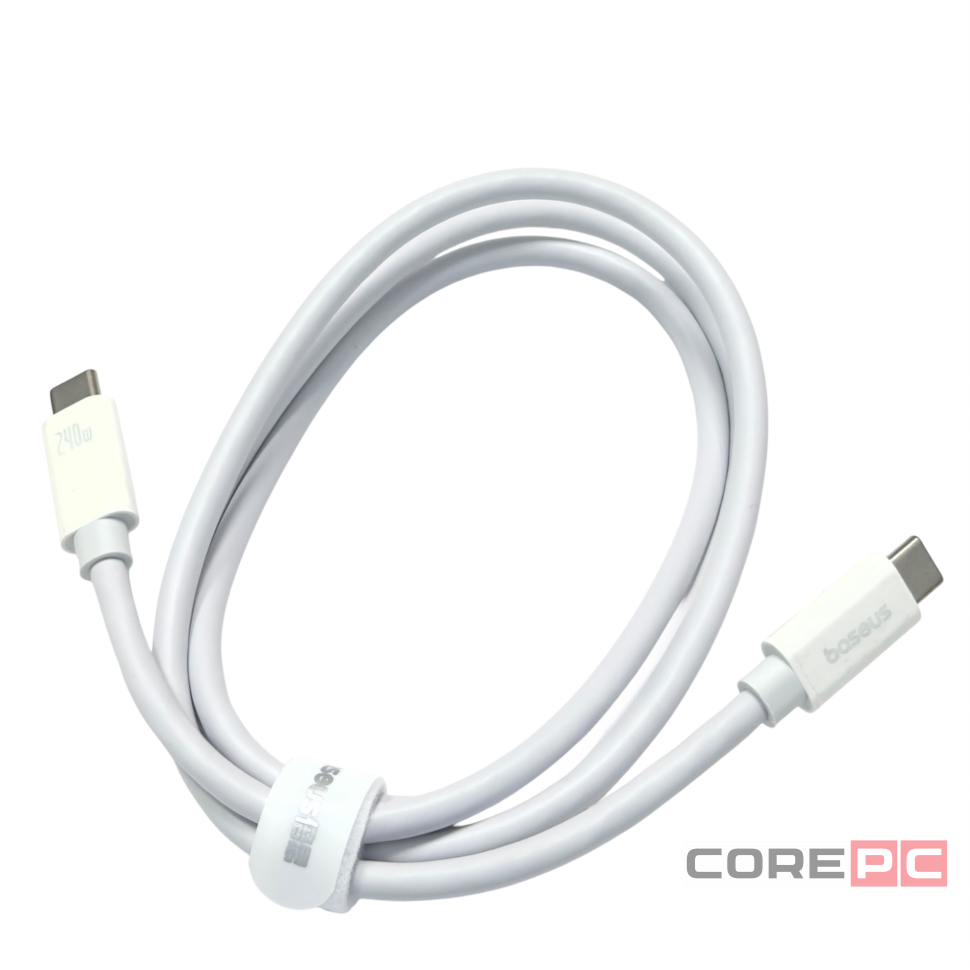 Кабель-зарядка Type-C на Type-C Baseus Superior Series2 240W 1м (P10365200211-02) белый