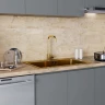Смеситель для кухни MIXLINE МЛНС-0301З/MLSS-0301G, рычажное управление, цвет золото