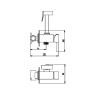Смеситель для биде + гигиенический душ Haiba HB5512, рычажное управление, цвет хром