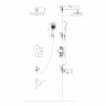 Душевая система MIXLINE 35к МЛ42-083(ML42-083) Гранит лейка Троп. душ встраиваемая , хром АКЦИЯ