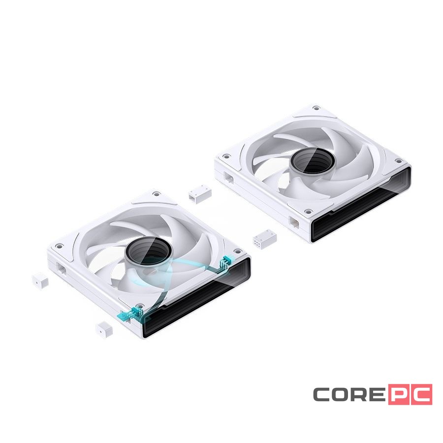Комплект вентиляторов для корпуса JONSBO ZK-120W (3 in 1) ARGB LED White