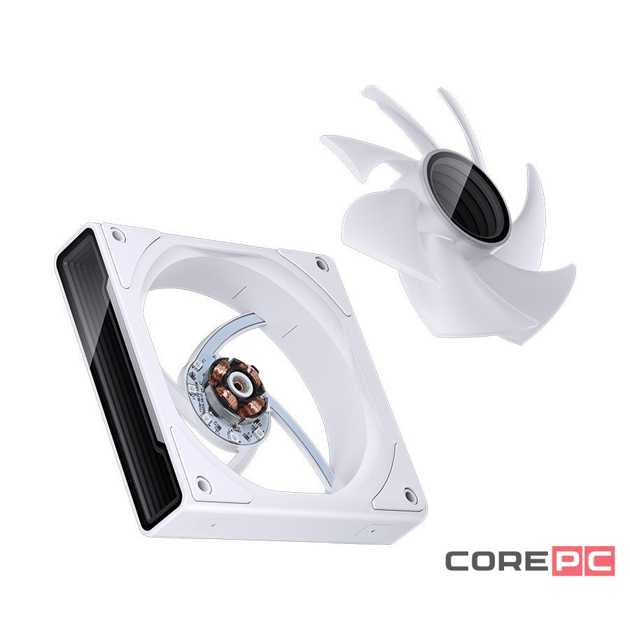 Комплект вентиляторов для корпуса JONSBO ZK-120W (3 in 1) ARGB LED White