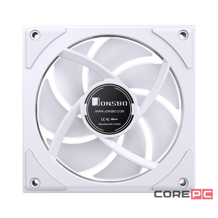 Комплект вентиляторов для корпуса JONSBO ZK-120W (3 in 1) ARGB LED White