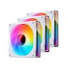 Комплект вентиляторов для корпуса JONSBO ZK-120W (3 in 1) ARGB LED White