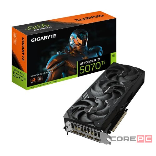 Видеокарта Gigabyte (GV-N507TWF3OC-16GD) GeForce RTX 5070 Ti 16GB WINDFORCE SFF OC