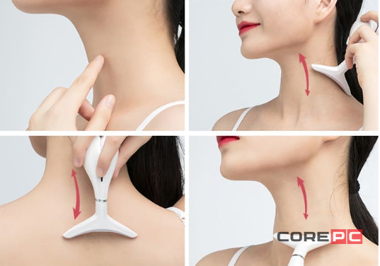 Ультразвуковой массажер Xiaomi WellSkins Sonic Color Light Neck (WX-MJ100) (белый)