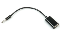 Переходник KY-39 AUX (3.5mm) на (2x3.5mm) (черный)