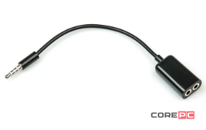 Переходник KY-39 AUX (3.5mm) на (2x3.5mm) (черный)
