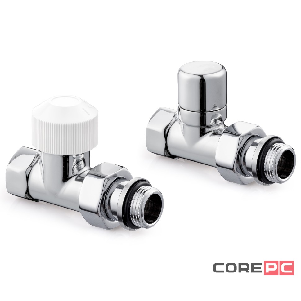 Набор термостатический для радиатора прямой Royal Thermo Design 1/2quot;М30х1,5 (Хром)