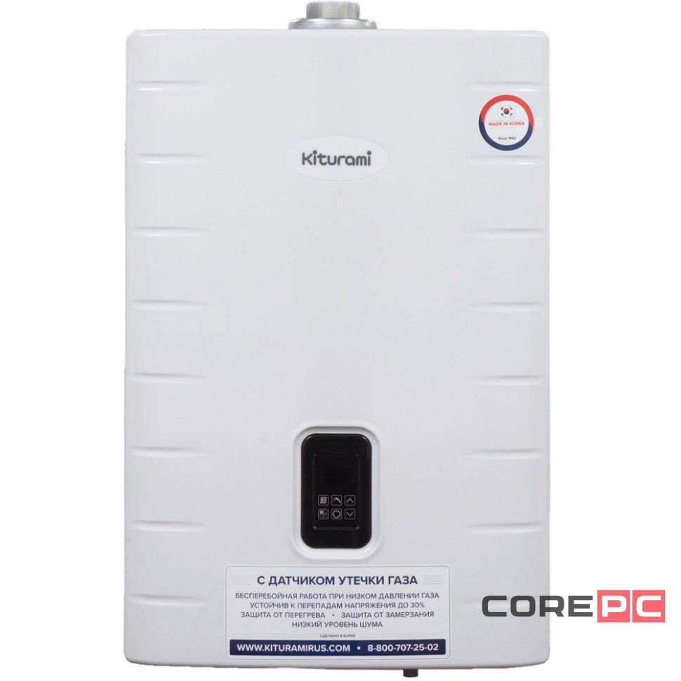 Котел газовый KITURAMI World Alpha С-35Н настенный, 1 конт., закр.кам.сгор., медь