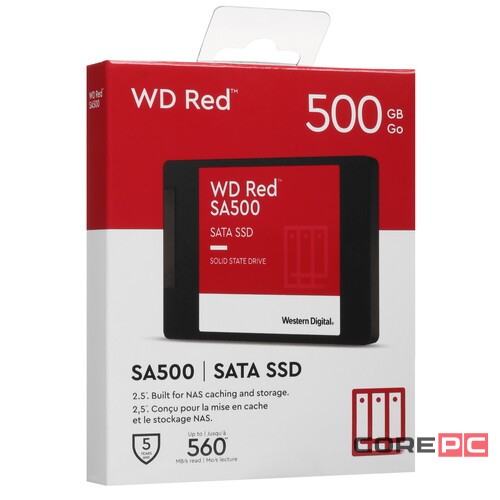Твердотельный накопитель Western Digital 500 Gb Red (WDS500G1R0A)