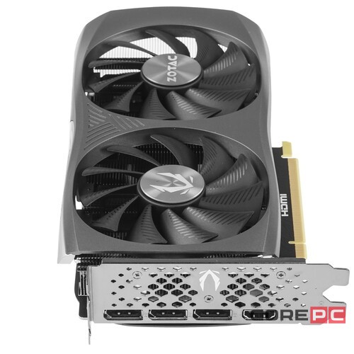 Видеокарта ZOTAC (ZT-D40620E-10M) GeForce RTX 4060 Ti 16GB TWIN EDGE Black
