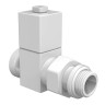 Набор дизайн-вентилей Royal Thermo CUBE, прямой (белый) 1/2quot;